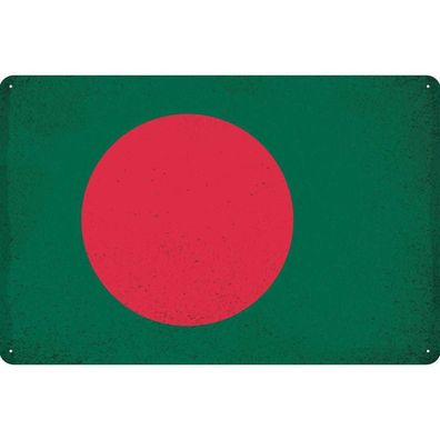 vianmo Blechschild Wandschild 18x12 cm Bangladesch Fahne Flagge