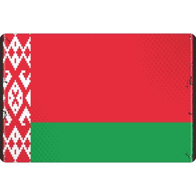 vianmo Blechschild Wandschild 20x30 cm Weißrussland Fahne Flagge