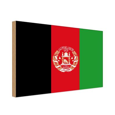 vianmo Holzschild Holzbild 20x30 cm Afghanistan Fahne Flagge