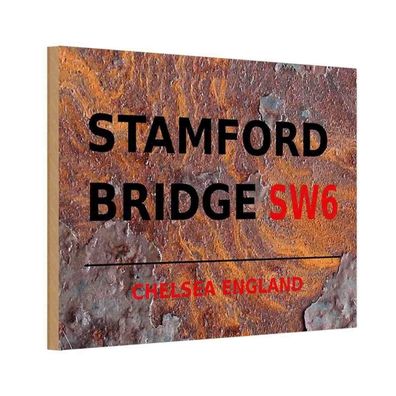 vianmo Holzschild 20x30 cm England England Stamford Bridge SW6