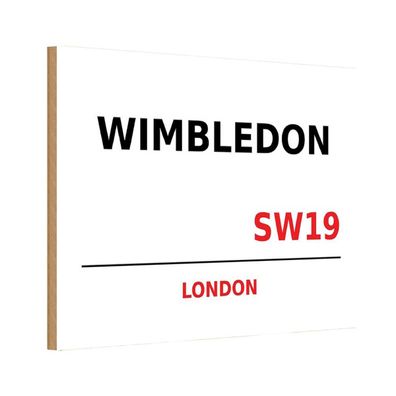 vianmo Holzschild 20x30 cm England Wimbledon SW19