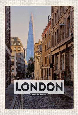 Blechschild 20x30 cm - London UK Innenstadt Reiseziel Trip