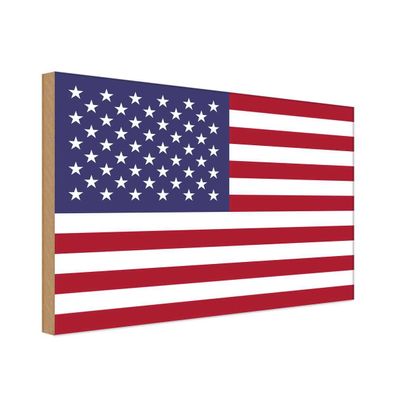 Holzschild 20x30 cm - Vereinigte Staaten United States