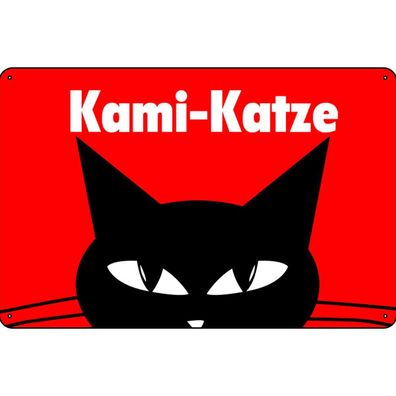 Blechschild 20x30 cm - Tiere & Haustiere Kami Katze 30x20