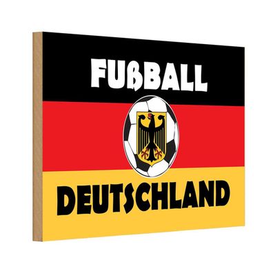 vianmo Holzschild 20x30 cm Sport Hobby Fußball Deutschland