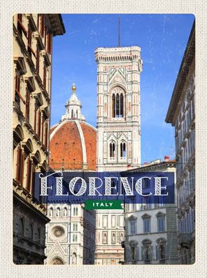 Holzschild 20x30 cm - Florence Italy Toscana
