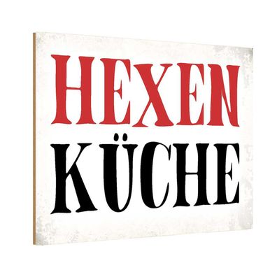 vianmo Holzschild 20x30 cm Küche Kochen Hexen Küche Geschenk Metal
