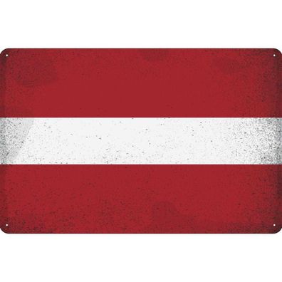 vianmo Blechschild Wandschild 20x30 cm Lettland Fahne Flagge