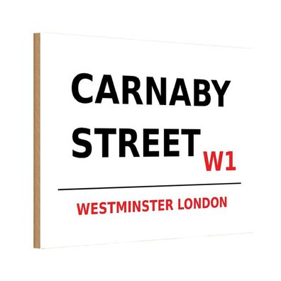 vianmo Holzschild 20x30 cm England Westminster Carnaby Street W1