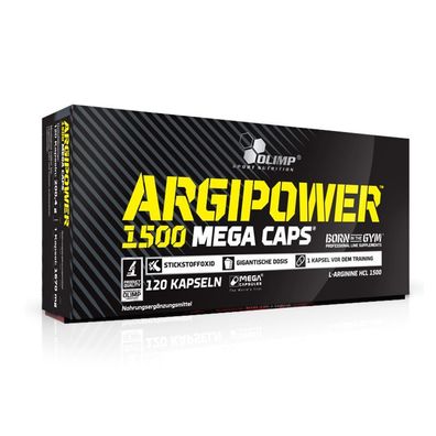 Olimp ArgiPower Arginin HCL Mega Caps 1500 - 120 Kapseln L-ARGININE