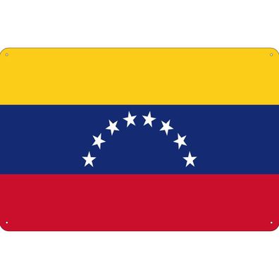 vianmo Blechschild Wandschild 20x30 cm Venezuela Fahne Flagge