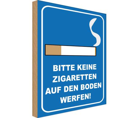 vianmo Holzschild 20x30 cm Hinweis bitte keine Zigaretten
