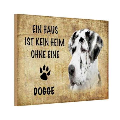vianmo Holzschild 20x30 cm Tier Dogge Hund Geschenk Metal
