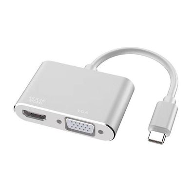 USB-C-auf-HDMI-VGA-Adapter, Dual-Display Typ C auf HDMI-VGA