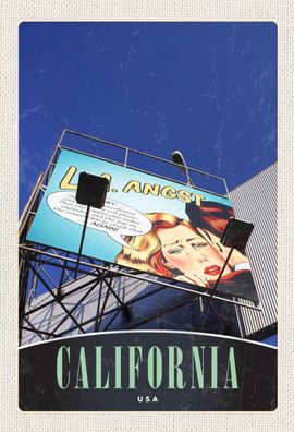 Holzschild 20x30 cm - California Amerika USA Schauspieler