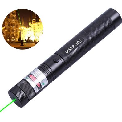 Sichtbarer Laserpointer 303 - Militärgrün, Fokus einstellbar, Unterhaltung