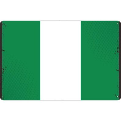 vianmo Blechschild Wandschild 20x30 cm Nigeria Fahne Flagge