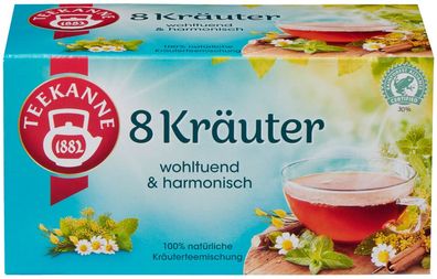 Teekanne 8 Kräuter - Kräutertee Tee - 20 Beutel