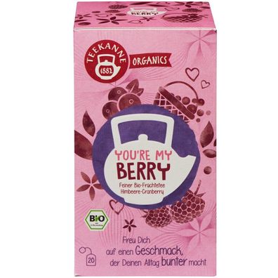 Teekanne Organics Youre my Berry Bio Früchtetee Himbeere Cranberry 45g