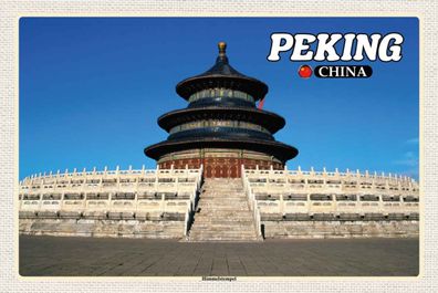 vianmo Holzschild 20x30 cm Abenteuer & Reisen Peking China Himmelstempel