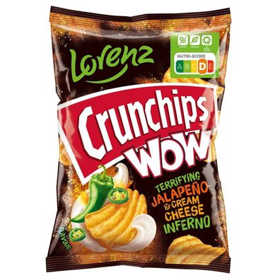 Lorenz Crunchips WOW Jalapeno und Cream Cheese Kartoffelchips 110g