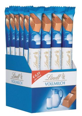 Lindt Vollmilch Schokoladenriegel Schoko Sticks Pralinen 24x 40g