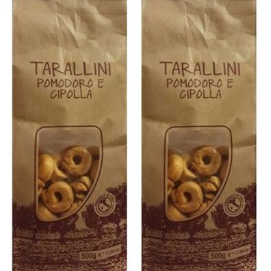 Tarallini Pomodoro e Cipolla / Tarallini-Tomate und Zwiebel 2x 500g