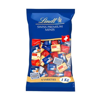 Napolitains Lindt Mini Schokoladen 6 Sorten Swiss Premium Minis Chocolate 1kg