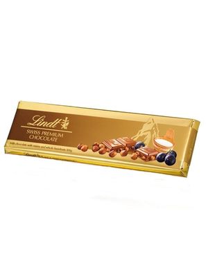 Lindt 300g Traube Nuss Schweizer Vollmilch Swiss Premium Schokolade