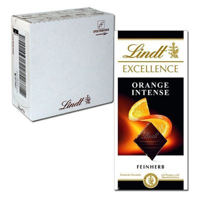 Lindt Excellence Orange Intense 100g Schokolade 20 Tafeln