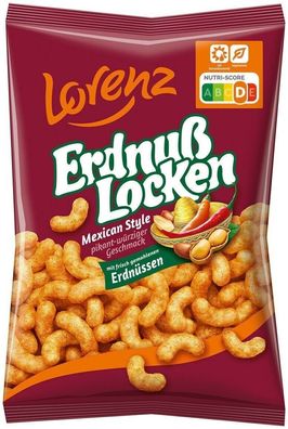 Lorenz Erdnuss Locken - Mexican Style - Erdnussflips - 175 Gramm