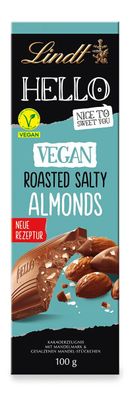 Lindt HELLO Vegan Roasted Salty Almonds mit Hafertrinkpulver 100g