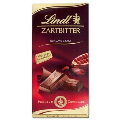 Lindt Zartbitter Schokolade 100g Tafel
