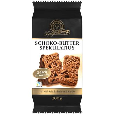 Henry Lambertz Schoko Butter Spekulatius 200g mit viel Schokolade und Kakao