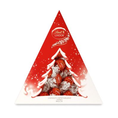 Lindt Lindor Kugeln Tannenbaum Tanne - Pralinen Weihnachten - 187 Gramm