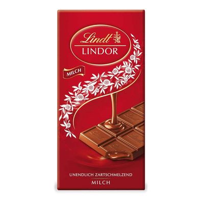 Lindt Lindor Milch unendlich Zartschmelzende Schokolade 100g