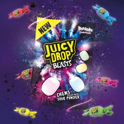 Bazooka Juicy Drop Blasts 45g im Beutel