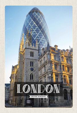 Blechschild 20x30 cm - London United Kingdom Architektur