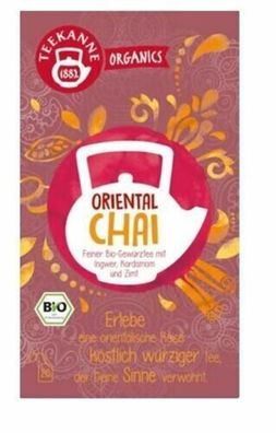 Teekanne Tee Organics Oriental Chai 20 x 1,8 g Beutel