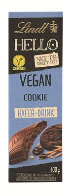 Lindt HELLO Vegan Schokolade Cookie Hafer Drink 100 gr.