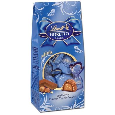 Lindt Schokolade - Fioretto Minis Nougat 115g - Pralinen Haselnuss