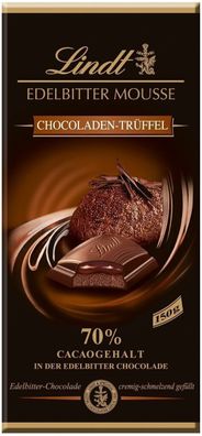 Lindt Edelbitter Mousse Schokolade - Chocoladen Trüffel - 150g