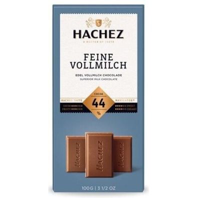 Hachez Schokolade Feine Vollmilch mit 44% Kakao Füllung 100g