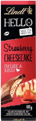 Lindt Hello Strawberry Cheesecake - Schokolade Erdbeere Käsekuchen - 100g