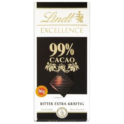 Lindt Excellence 99% Bitter Extra Kräftig 50g Tafel