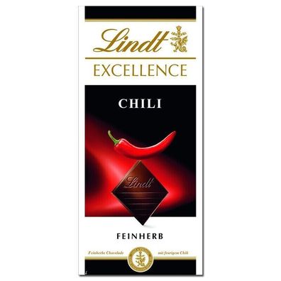 24,90€/1kg) Lindt Excellence Chili Schokolade 100g Tafel