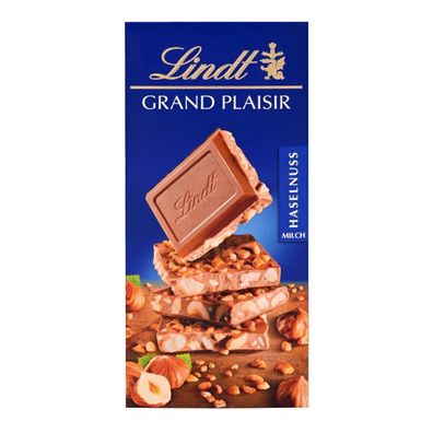Lindt Grand Plaisir Haselnuss mit Vollmilch Schokolade Tafel 150g