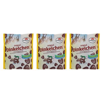 3er Pack Dr. Quendt Dinkelchen Vollmilch (3 x 85 g) Knabbergebäck Knabbersnack