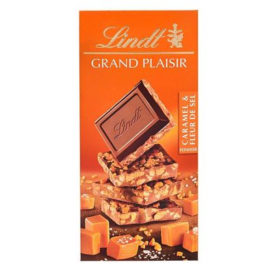 Lindt Grand Plaisir Caramel und Salz mit Vollmilch Schokolade 150g