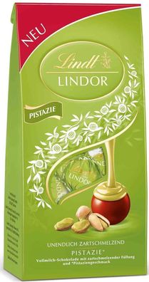 Lindt Lindor Pistazie - Vollmilch Schokolade Pralinen - 137g